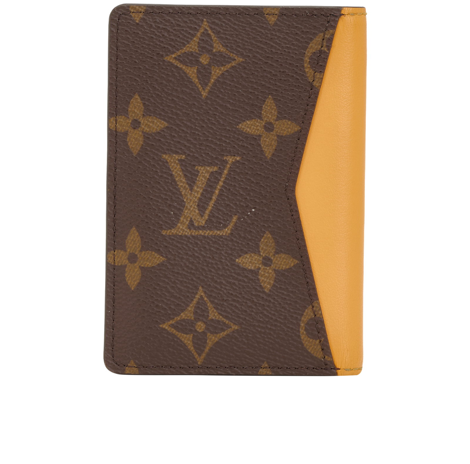 Louis Vuitton Pocket Organizer, &pound;275, Accessories, Brown/Yellow, Canvas/Leather, Back view